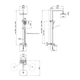 Душевая система латунная универсальная Qtap Grand на три потребителя с изливом QTGRAWCR1004 Chrome/White - изображение 2