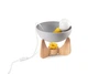 Настільна лампа-свічник Clam Pearl Grey/Yellow (Scandi Collection) - зображення 1
