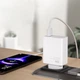 Швидка зарядка для телефону USB 33w quick fast charge pd мережевий зарядний пристрій 33 вт СЗУ адаптер блок живлення юсб для зарядки xiaomi samsung redmi realme планшета сяомі power adapter світлодіодної стрічки гірлянди 5В 3А White білий (NO9167) - зображення 5