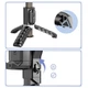 Штатив стабілізатор Gimbal Q18 360 , селфі палиця зі стабілізатором для телефону LED освітлення монопод чорний (508) - зображення 6