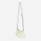 Сумка багет седло женская из натуральной кожи средняя Coach Teri Shoulder Bag In Signature Canvas BG-COA-63 Белая (195031572807) - изображение 2