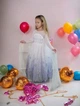 Детское карнавальное платье Эльза Frozen Холодное сердце 120 см Белое - изображение 2