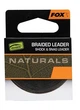Лідкор Fox Naturals Braided Leader 20 м 30 lb/13.6 кг Shock&Snag Leader (зелений) - зображення 1