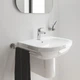 Cмеситель для умывальника однорычажный GROHE Eurosmart хром латунь с донным клапаном 23922003 - изображение 2