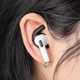 Накладки силіконові Grendio для навушників AirPods 4, Чорні (2040021) - зображення 4