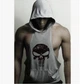 Майка спортивная с капюшоном Skull Gray 4030 XL Серый - изображение 1