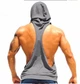 Майка спортивная с капюшоном Skull Gray 4030 XL Серый - изображение 2