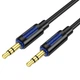 Аудіо кабель BOROFONE BL20 AUX 1m, Black - зображення 1