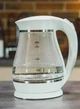 Чайник электрический стеклянный ADLER AD 1274 WHITE мощность 2200 Вт с подсветкой автоотключением и защитой от включения без воды 1,7 л - изображение 5