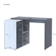 Офисный стол Doros T8 100х83х75 см Белое дерево/Графит (DRS-011358) - изображение 7