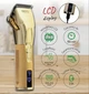 Машинка для стрижки волос Camry CR 2835 Gold 100 Вт профессиональная аккумуляторная с LCD дисплеем титан и керамика 8 насадок USB зарядка 2 скорости - изображение 8