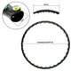 Обруч для похудения массажный разборной Хула Хуп Hula Hoop DOUBLE GRACE MAGNETIC Zelart 1,35 кг 8 секций d-97 см черный JS-6002 - изображение 11