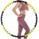 Обруч для похудения массажный разборной Хула Хуп Hula Hoop DOUBLE GRACE MAGNETIC Zelart 1,23 кг 8 секций d-104 см желтый-черный JS-6001 - изображение 10