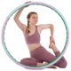 Обруч для похудения массажный разборной Хула Хуп Hula Hoop DOUBLE GRACE MAGNETIC Zelart 1,5 кг 8 секций d-102 см сиреневый-голубой JS-6019 - изображение 12
