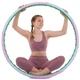 Обруч для похудения массажный разборной Хула Хуп Hula Hoop DOUBLE GRACE MAGNETIC Zelart 1,5 кг 8 секций d-102 см сиреневый-голубой JS-6019 - изображение 14