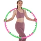 Обруч для похудения массажный разборной Хула Хуп Hula Hoop DOUBLE GRACE MAGNETIC 1.5 кг 8 секций d-93 см салатовый-розовый JS-6005 - изображение 13