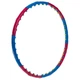 Обруч для похудения массажный разборной Хула Хуп Hula Hoop DOUBLE GRACE MAGNETIC 1,5 кг 8 секций d-105 см синий-розовый JS-6003 - изображение 3