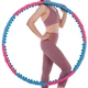 Обруч массажный разборной 8 секций для похудения d-103 см Хула Хуп Hula Hoop SUPER WIDE розово-голубой 3002 - изображение 11