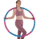Обруч массажный разборной 8 секций для похудения d-103 см Хула Хуп Hula Hoop SUPER WIDE розово-голубой 3002 - изображение 12