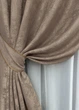Комплект коротких штор VR-Textil Жаккард Sultan XO № 1682ш Какао 130х170 см 2 шт (35-0321) - изображение 4