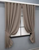 Комплект коротких штор VR-Textil Блэкаут Midnight № 1673ш Капучино 140х170 см 2 шт (35-0326) - изображение 2