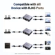 Соединитель витой пары Ugreen NW301 Gigabit Ethernet Splitter 1 to 2 Grey (45311) - изображение 4
