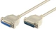 Кабель пристроїв-подовжувач Goobay COM(DB25) M/F 1.8m D=6.5mm Serial 1:1 литий сірий(75.05.0541) - зображення 1