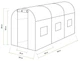 Теплиця Cultivo 2x3x2 м ПЕ плівка 6м2 біла 3 секції (001863) - изображение 2