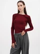 Лонгслив длинный женский EQUILIBRI W215 016 001-3871 M Bordo (2299965855963) - изображение 1