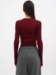 Лонгслив длинный женский EQUILIBRI W215 016 001-3871 M Bordo (2299965855963) - изображение 2