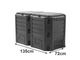 Компостер Prosperplast 800 л компостер для сада 2х модульный Черный (PIKSM800C-S411) - изображение 3