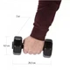Гантели для фитнеса Perto 2шт по 2кг композитные пластиковые Черный (GK-2-Black) - изображение 4