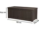 Садова скриня Keter Rockwood Storage Box 570 л для зберігання 230401 - зображення 2