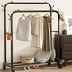 Вешалка-стойка для одежды Double Pole 96 х 42 х 143 см (R88770) Черный - изображение 4