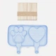 Форма для мороженого Ice Cream Mold "Stamp" 19.5 х 14.5 х 2.5 см (MH-4416) Голубой - изображение 2