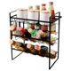 Полка кухонная Modern Home 3 яруса 34 х 18 х 37.5 см (M50225) Черный - изображение 1