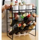 Полка кухонная Modern Home 3 яруса 34 х 18 х 37.5 см (M50225) Черный - изображение 2