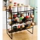 Полка кухонная Modern Home 3 яруса 34 х 18 х 37.5 см (M50225) Черный - изображение 3
