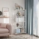 Етажерка на колесах Modern Home "Loft" 5 ярусів 71 х 33 х 156 см (R93525-W/R100106-W) Біла - зображення 4
