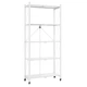 Етажерка на колесах Modern Home "Loft" 5 ярусів 71 х 33 х 156 см (R93525-W/R100106-W) Біла - зображення 8