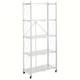 Етажерка на колесах Modern Home "Loft" 5 ярусів 71 х 33 х 156 см (R93525-W/R100106-W) Біла - зображення 9