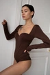 Боди Tales Goddess long L коричневый (kd6046-002) - изображение 9