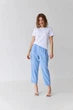 Брюки прямі льоновмісні з манжетами Сафарі Wear me S Блакитний (2_24_149_5407) - изображение 3