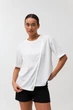 Футболка з асиметрією Wear me L Молочний (18_25_62_10940) - изображение 1