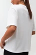 Футболка з асиметрією Wear me L Молочний (18_25_62_10940) - изображение 3