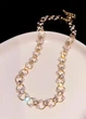 Цепочка-чокер женская с камушками и бусинками Fashion Jewelry Золотистая 15268 - изображение 8