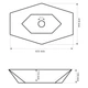 Умивальник (раковина) VBI VENEZIA MARBLE BLACK MATT накладний - изображение 2