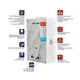 Газова колонка MIXXUS GWH-0510 BASIC GLASS димохідна 10 л/хв (панель зі скла з малюнком) (WH0026) - изображение 5