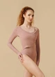 Боді розігрівочне RENE з довгим рукавом rayon rib knit, corall almond, XS - изображение 1