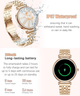 Смарт-часы Rollstimi Smart Watch с давлением, пульсом, кислородом, звонками для Android и iPhone, металл, 2 ре - изображение 2